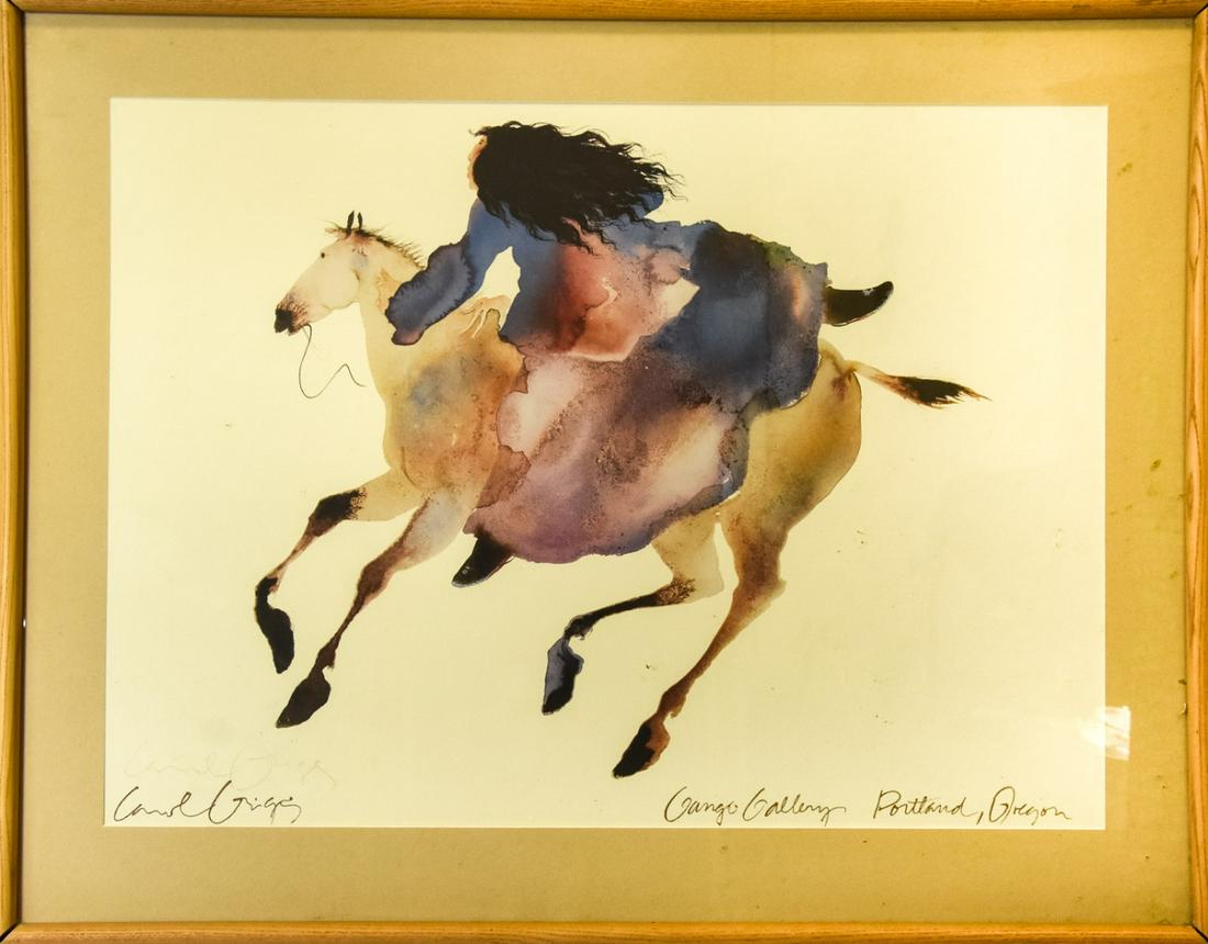 Carol Grigg Signed Watercolor Print (1 of 5)