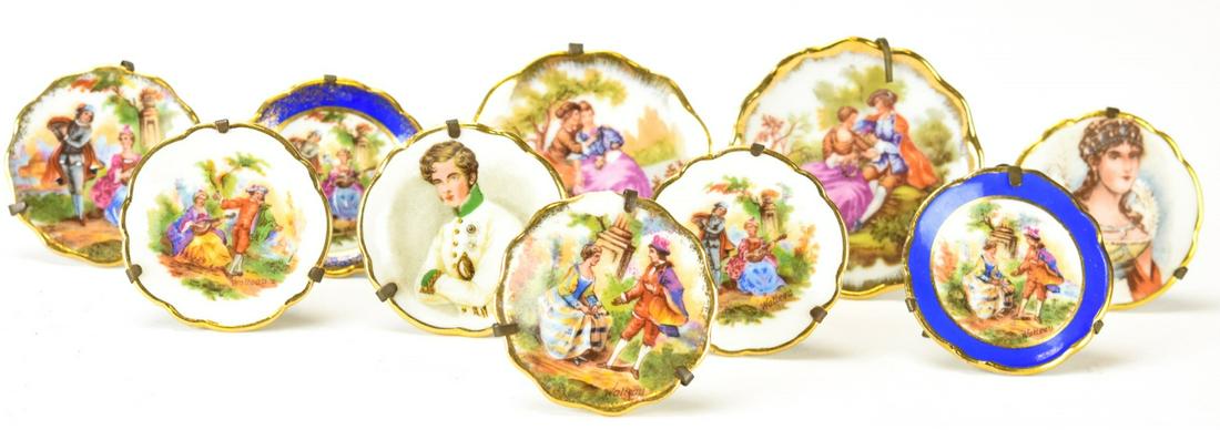 Collection of Limoges Miniature Doll Size Plates (1 of 7)