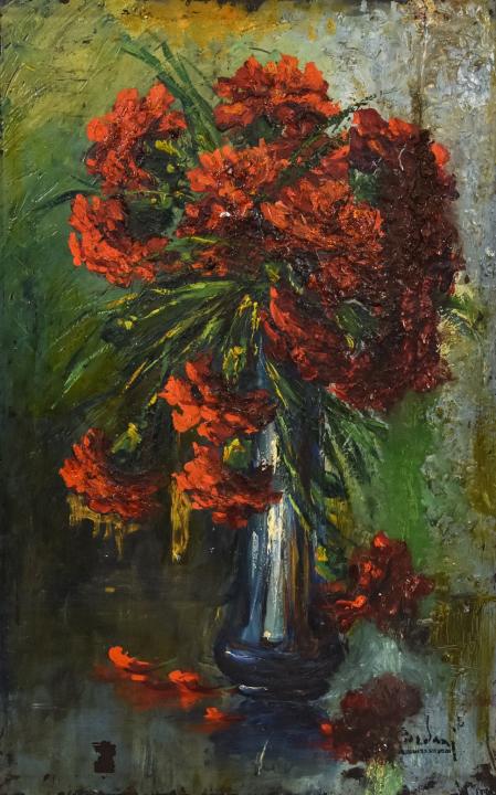 Signed Post-Impressionist Style Oil Painting (1 of 5)