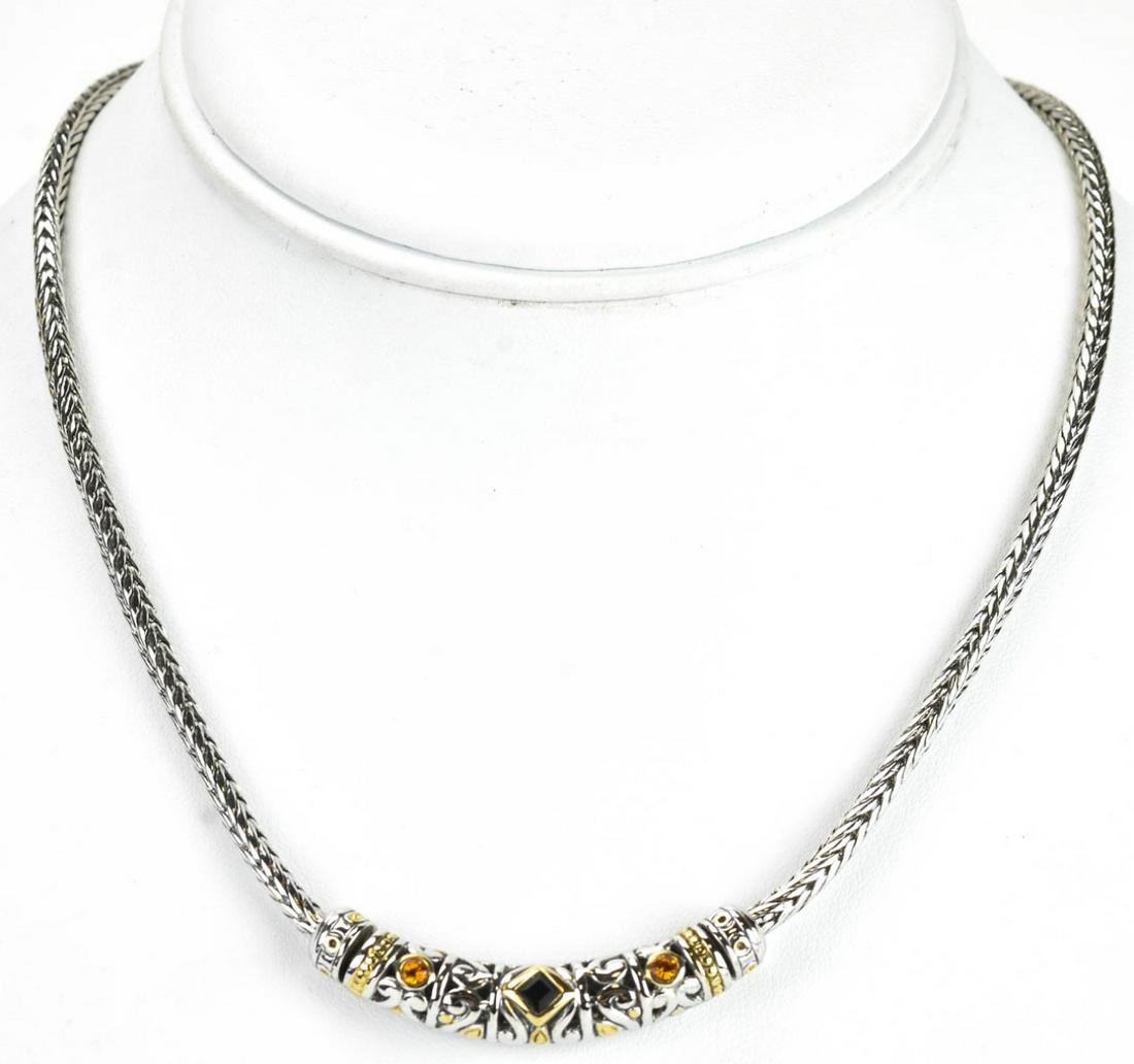 David Yurman Style Two Tone Necklace (1 of 5)