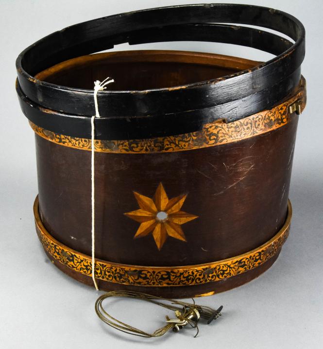 Hand Carved & Painted Craftsman Drum Barrel (1 of 6)