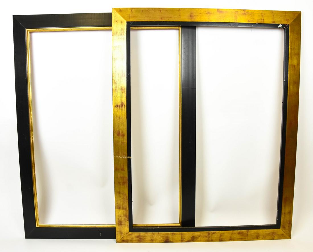 Pair Large Black and Gilt  Art Picture Frames (1 of 5)