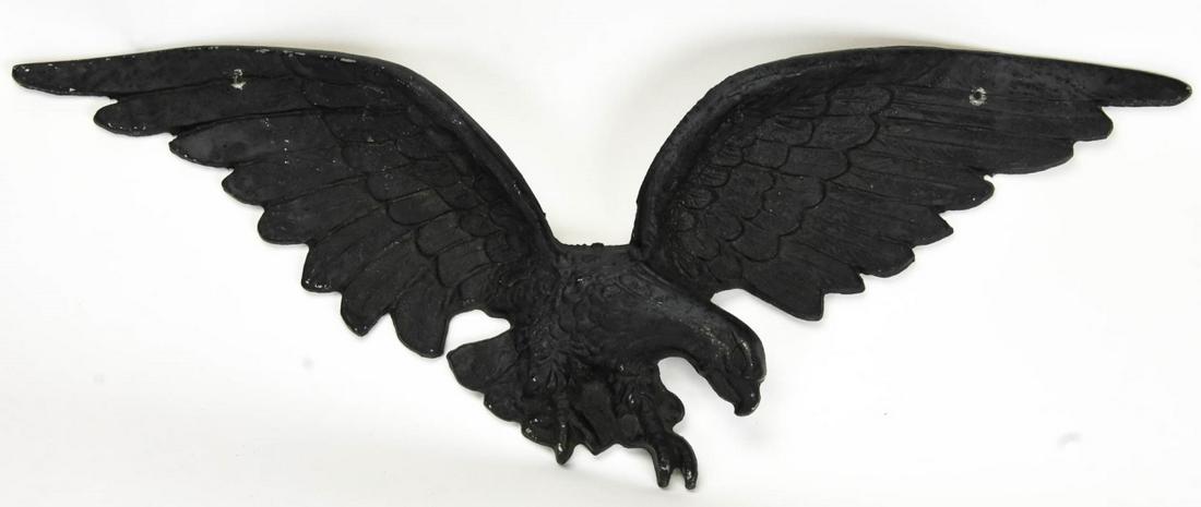 Vintage Painted Cast Aluminum Eagle Plaque (1 of 6)