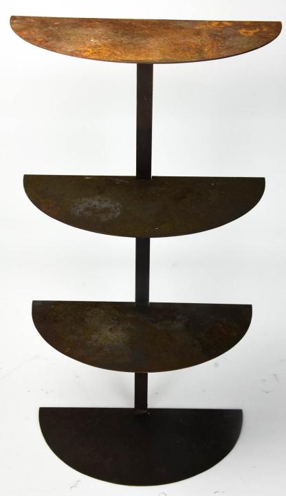 Hand Made Sheet Metal 4 Tier Industrial Shelf (1 of 4)