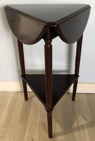 Regency Style Triangular Drop Leaf Side Table (1 of 3)