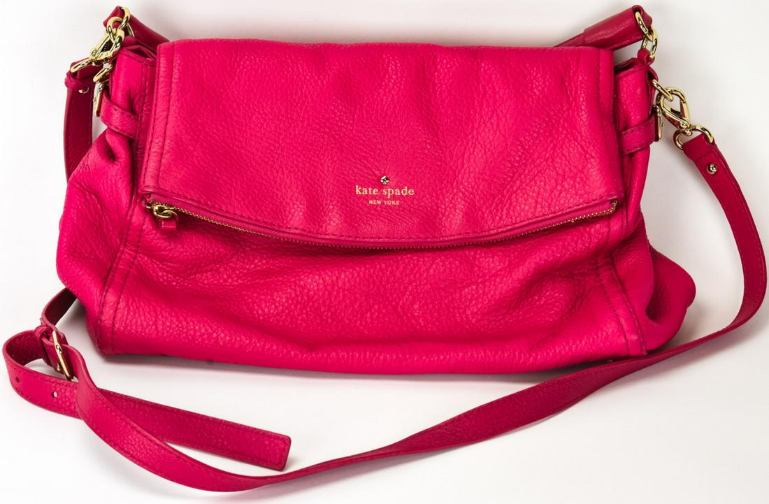 Kate Spade Pink Leather Handbag / Purse (1 of 7)