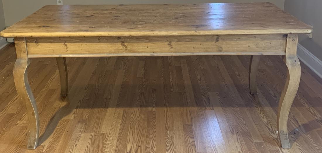 French Country Provencal Knotty Pine Farm Table Jan 25 2020 Greenwich Auction In Ct