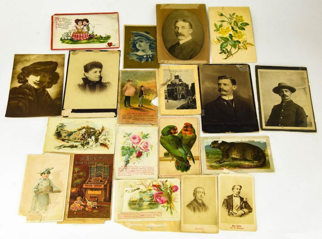 Antique 19th C Ephemera & Postcard Collection (1 of 6)