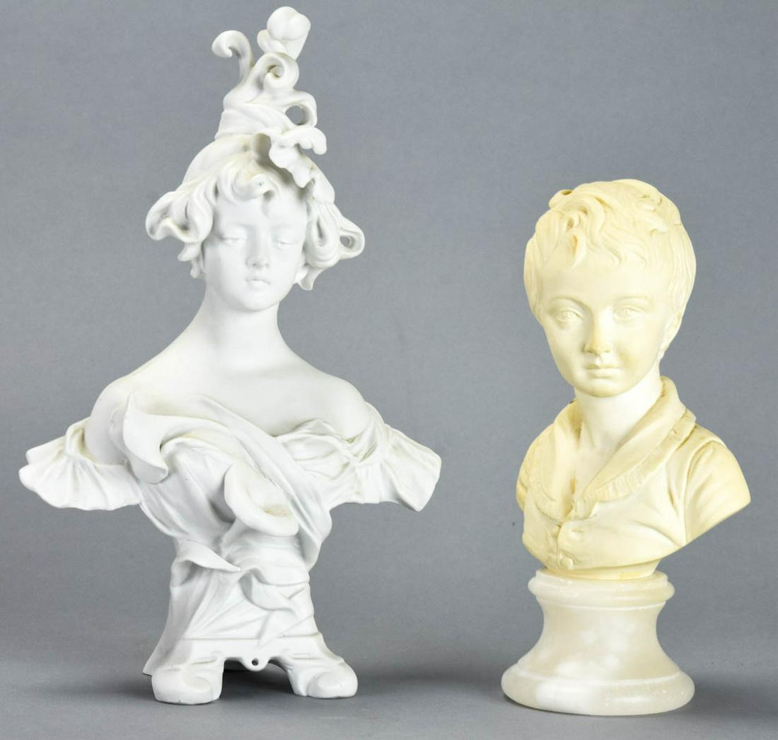 2 Miniature Portrait Bust Statues (1 of 5)