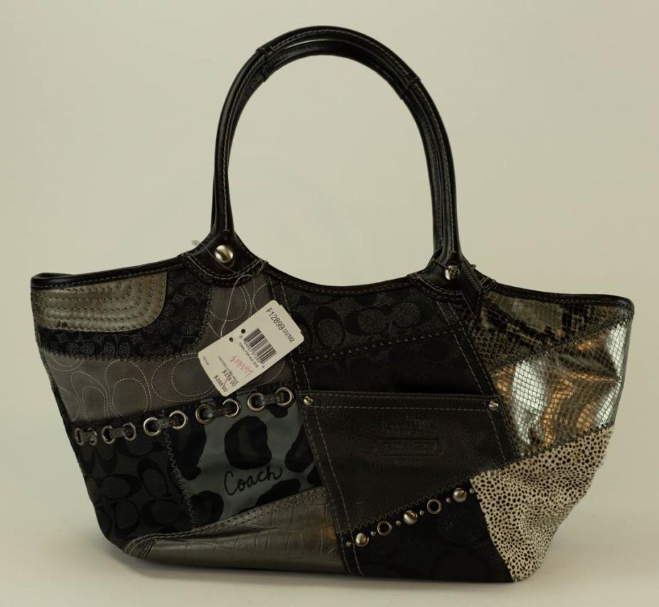 Coach Leather & Patchwork Purse / Handbag (1 of 5)