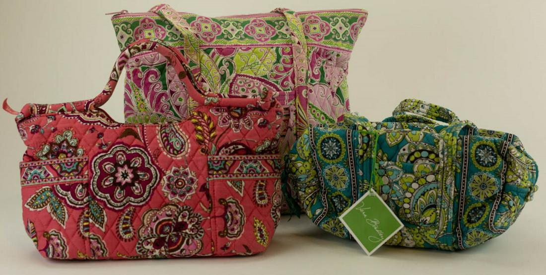 3 Vera Bradley Quilted Fabric Purses Handbags (1 of 8)