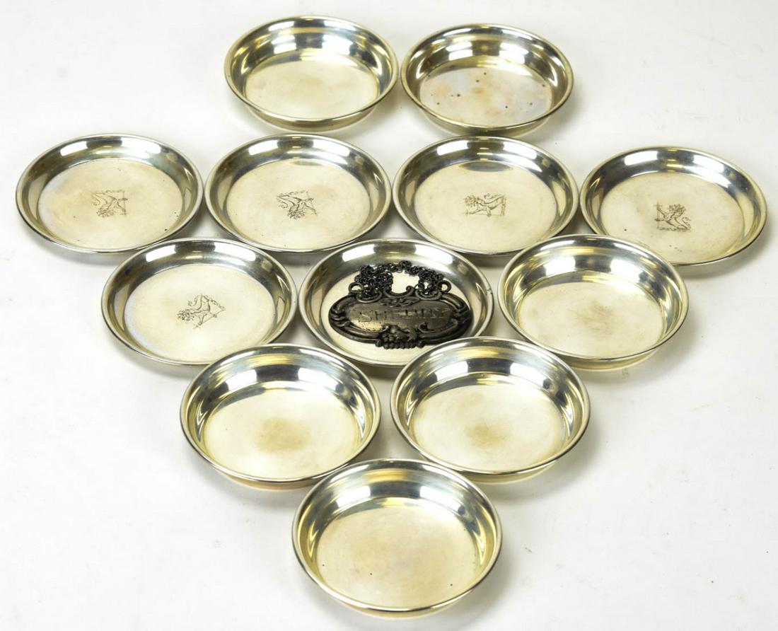 2 Sets Sterling Silver Individual Butter Dishes (1 of 4)