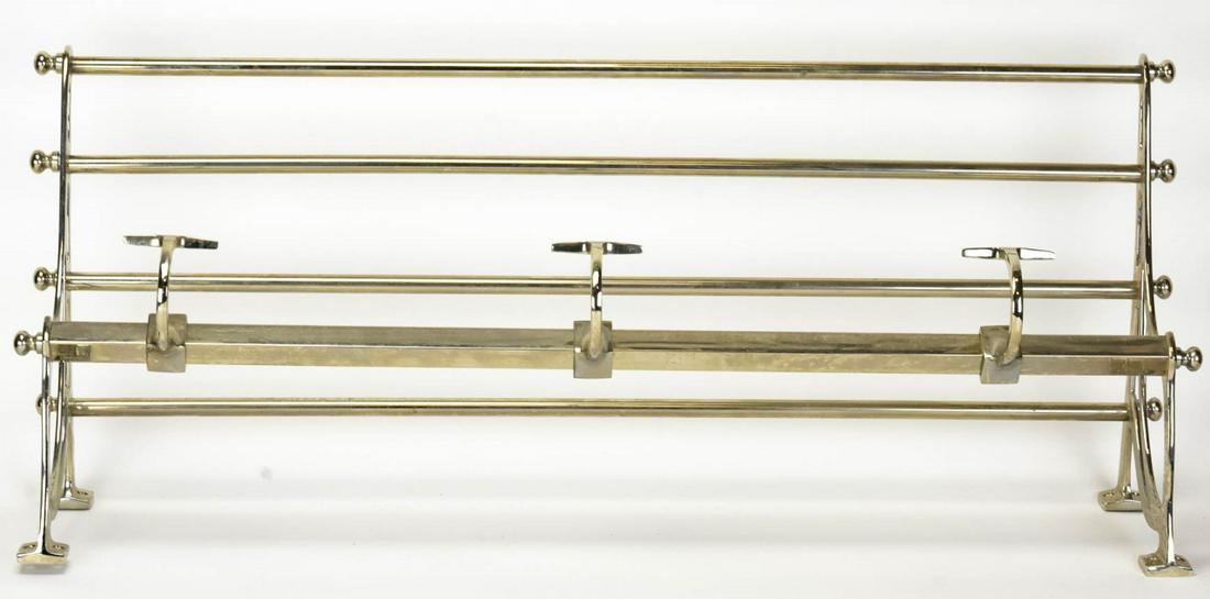 Art Nouveau Style Chrome Tone Hanging Rack (1 of 5)