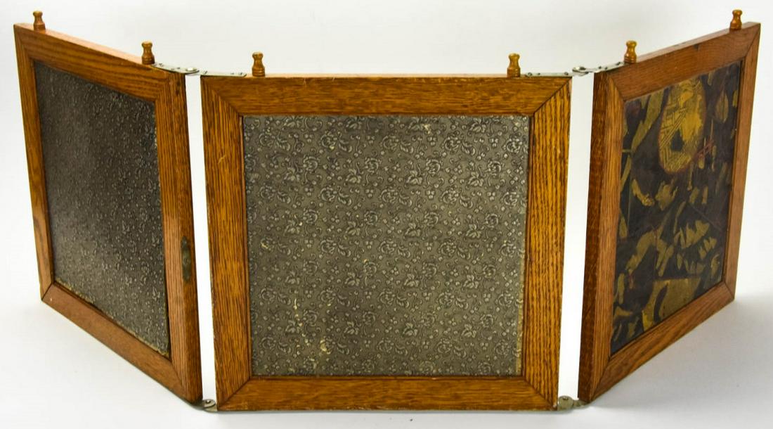 Folding 3-Panel Beveled Vanity Mirror (1 of 8)