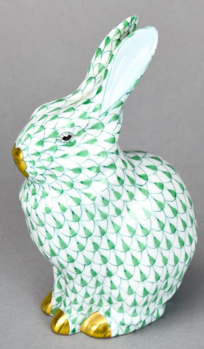 Herend Porcelain Hand Painted Rabbit (1 of 5)