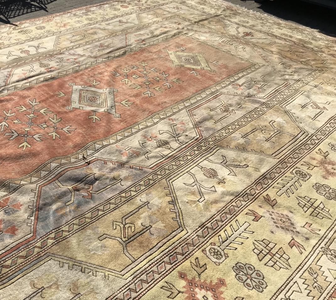 Antique Turkish Hand Knotted Palace Size Carpet (1 of 9)