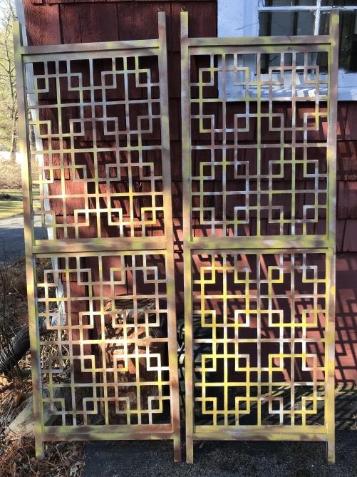 Pair of Chinese Chippendale Style Fretwork Panels (1 of 3)