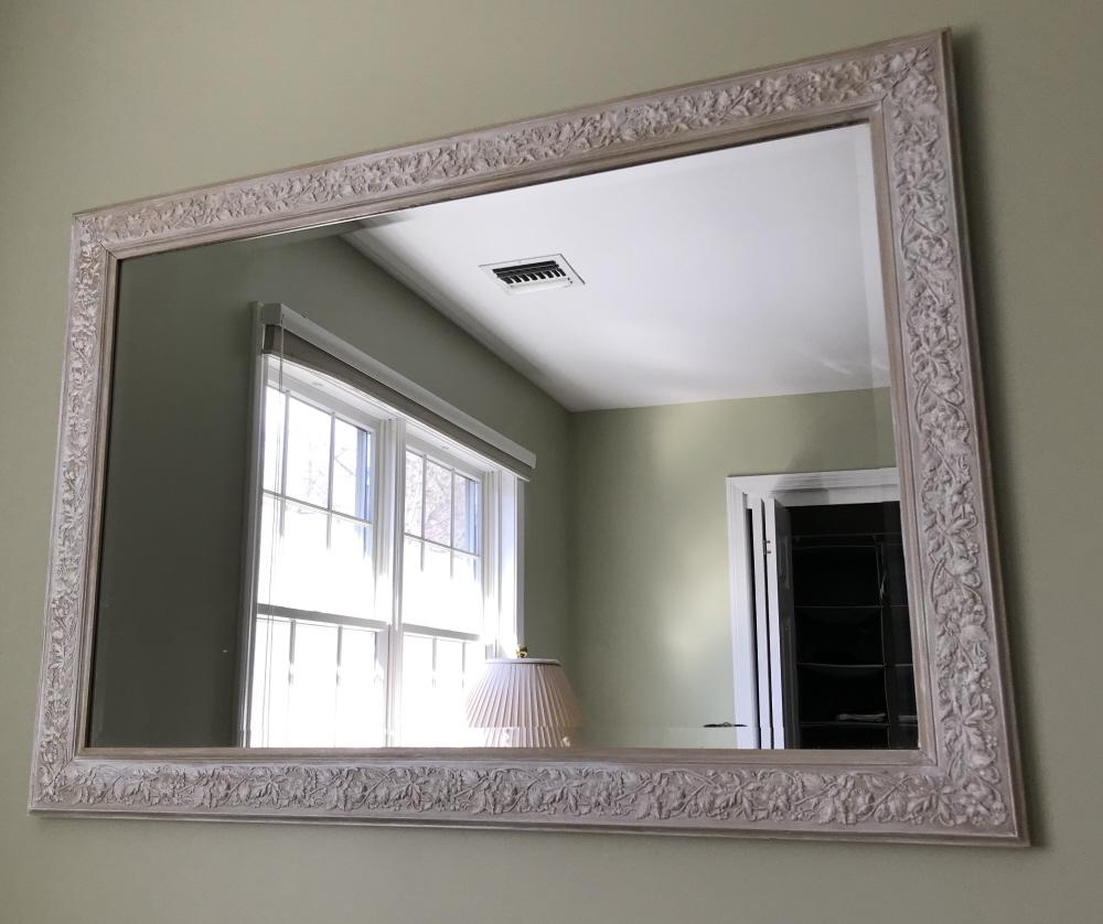 Antique 19th C Mirror W Custom Painted Finish (1 of 3)