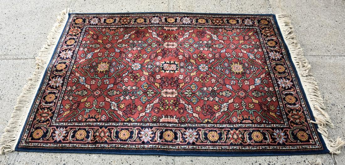 Vintage Area Wool Carpet Machine Bound (1 of 8)