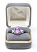 14K White Gold Pink Sapphire & Diamond Ring - 2