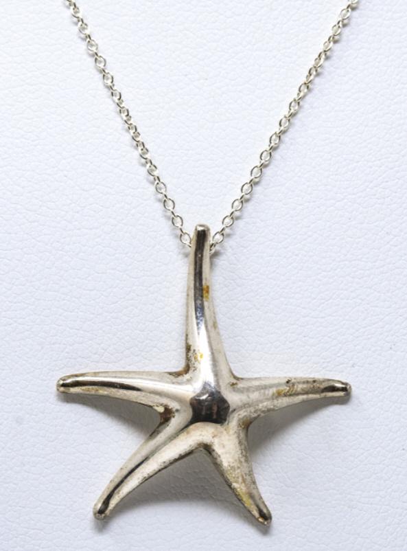 Tiffany & Co Sterling Silver Starfish Necklace (1 of 7)