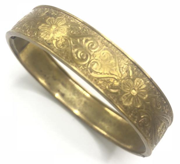 Victorian Gold Filled Engraved Bracelet (1 of 3)