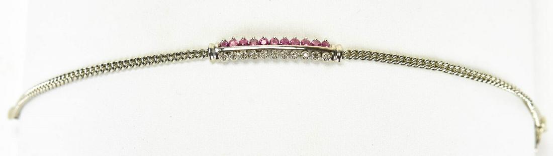 Diamond & Sterling Silver Bracelet (1 of 6)
