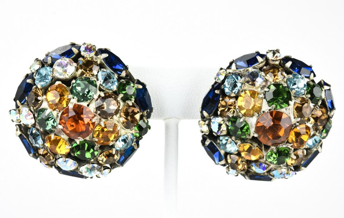 Large Vintage C 1960s Vendome Clip Earrings (1 of 6)