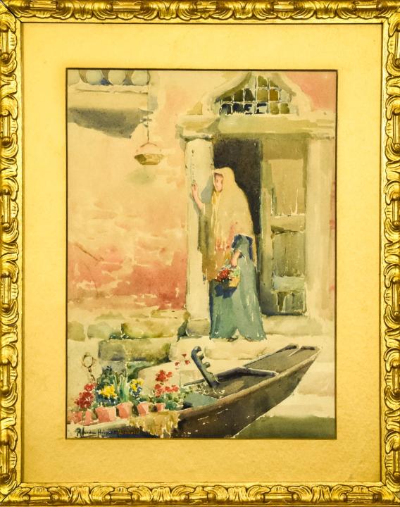 Rhoda Carleton Holmes Nicholls Watercolor Painting (1 of 9)