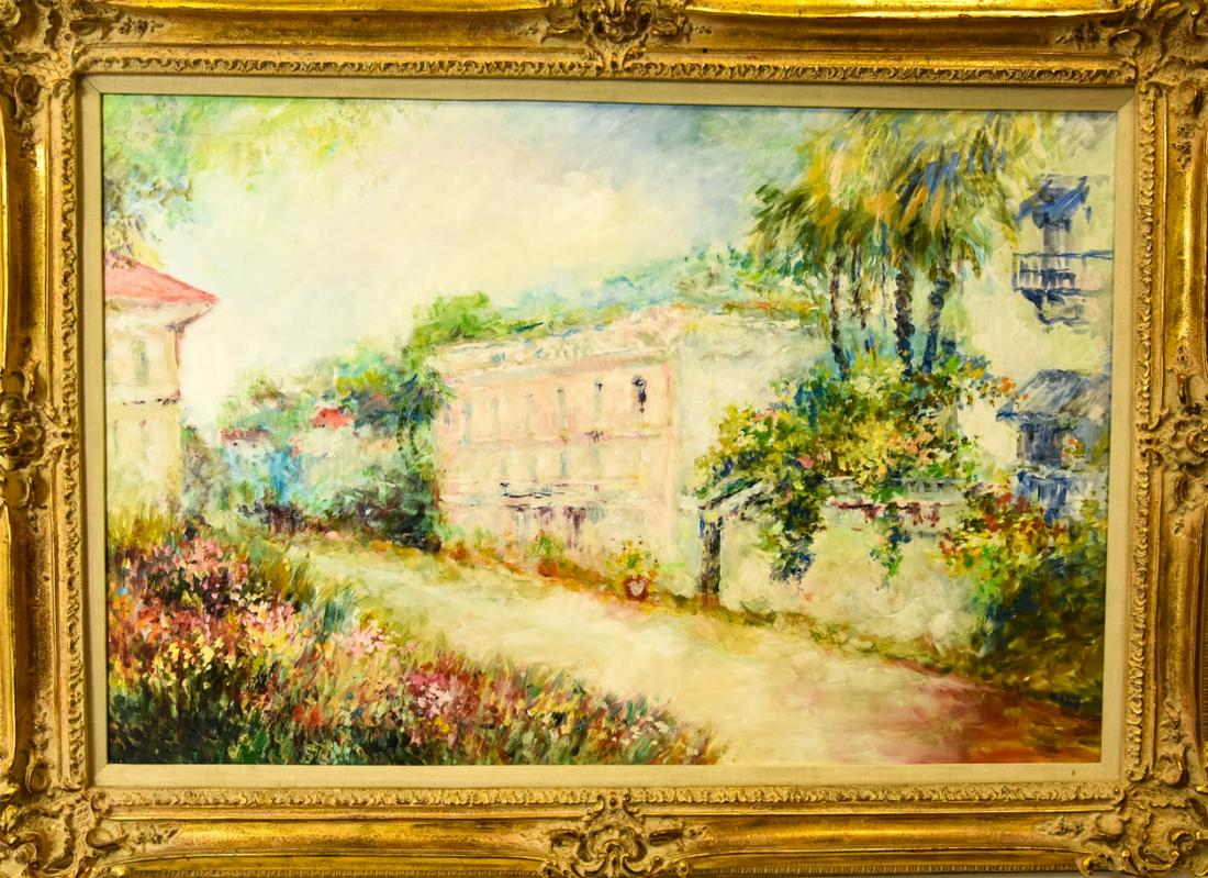 Large Oil Painting of Southern France by Nagy (1 of 8)