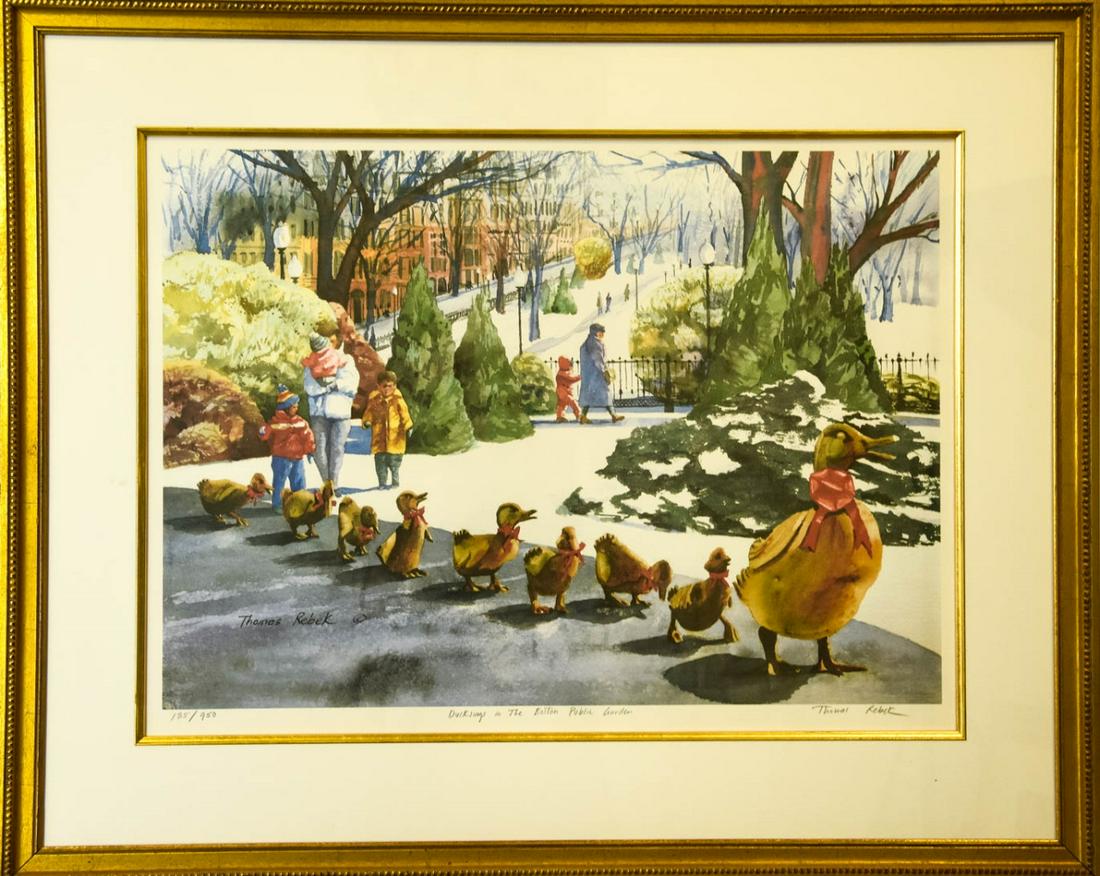 Thomas Rebek Signed Print of Boston Massachusetts (1 of 8)