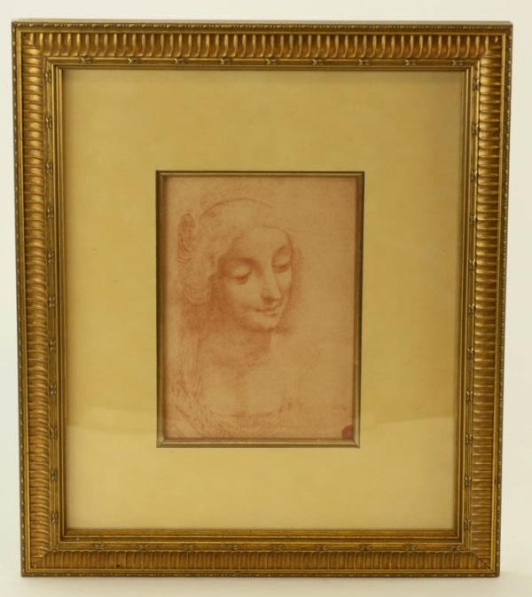 Antique Sepia Portrait Print of a Lady Framed (1 of 4)