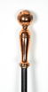Long Handled Copper / Iron Fireplace Pitch Fork - 2