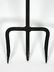 Long Handled Copper / Iron Fireplace Pitch Fork - 3