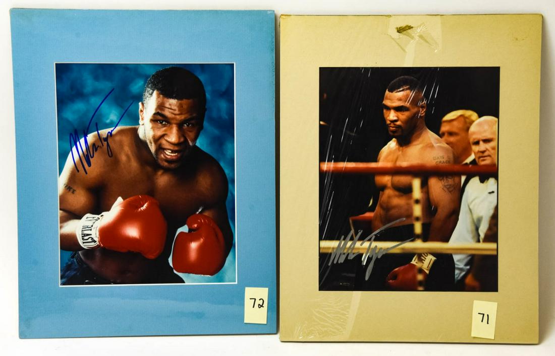 2 Mike Tyson Autographed Photographs (1 of 6)