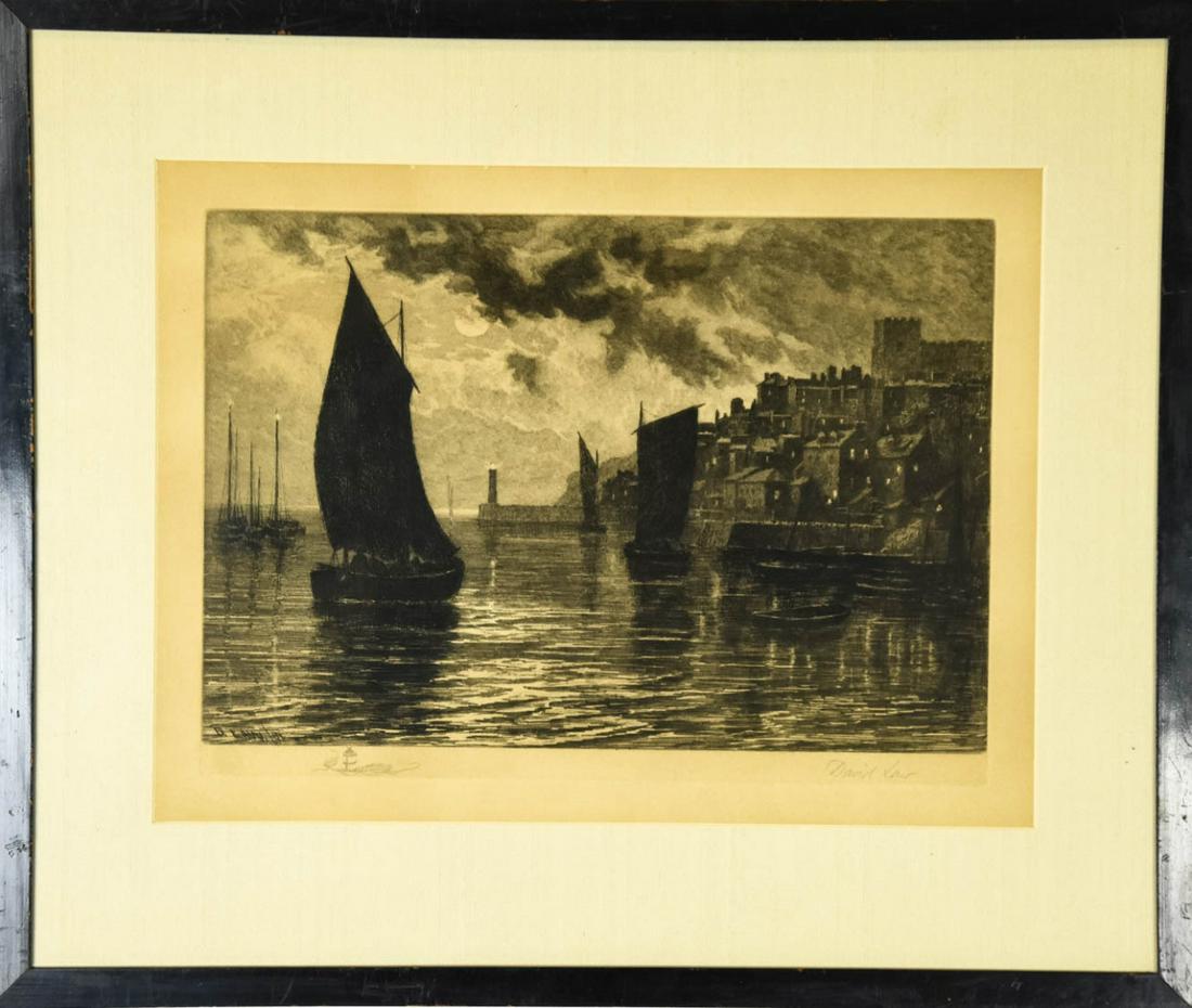 David Law Pencil Signed Antique Etching (1 of 6)