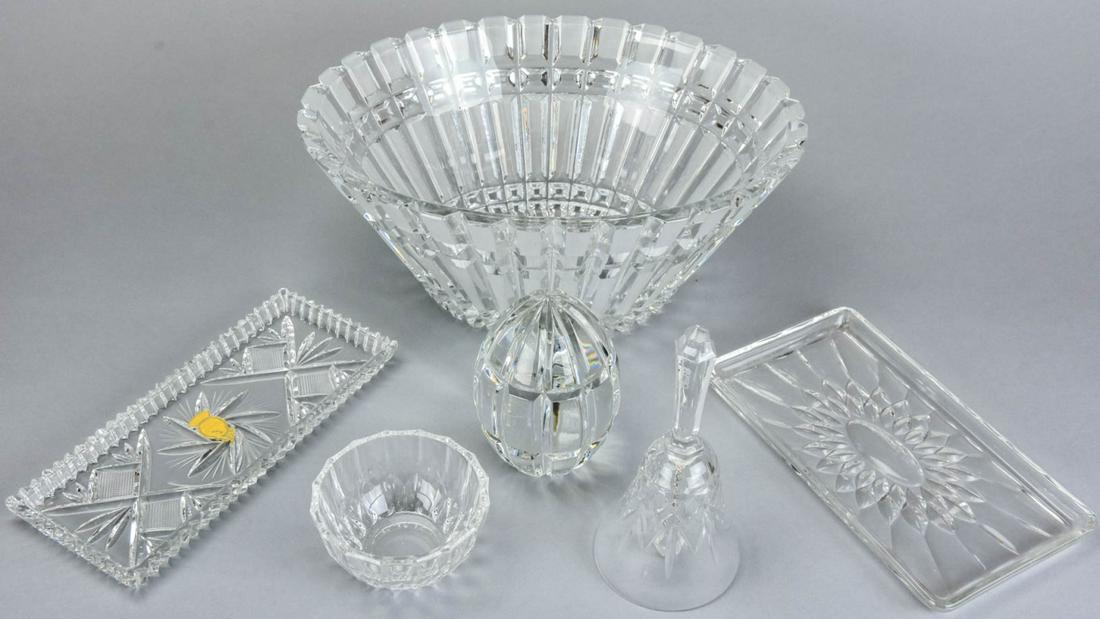 Lot of Crystal Table Articles Incl Val St Lambert (1 of 6)