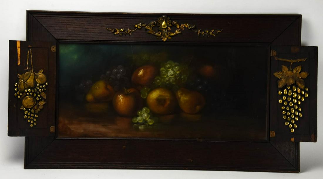 Antique Pastel Drawing of Fruit Still Life (1 of 6)