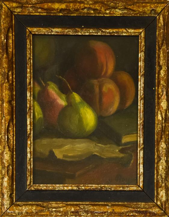 Signed Fruit Still Life Oil Painting (1 of 5)