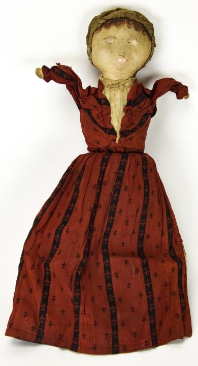 Antique 19th C Topsy Turvy Black & White Doll (1 of 8)