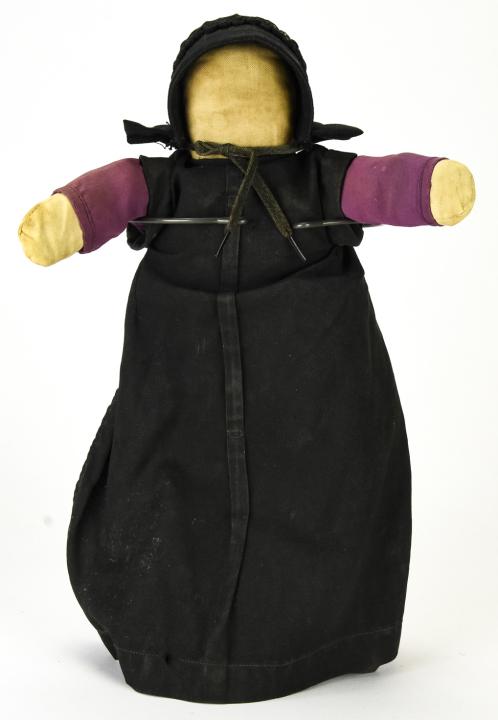 Antique 19th C American Amish Made Cloth Doll (1 of 6)