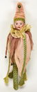 Antique German Bisque Head Doll Spinning Jester