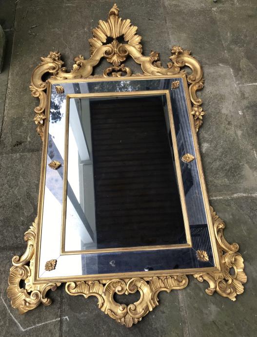 Italian Florentine Hand Carved & Gilt Wood Mirror (1 of 8)