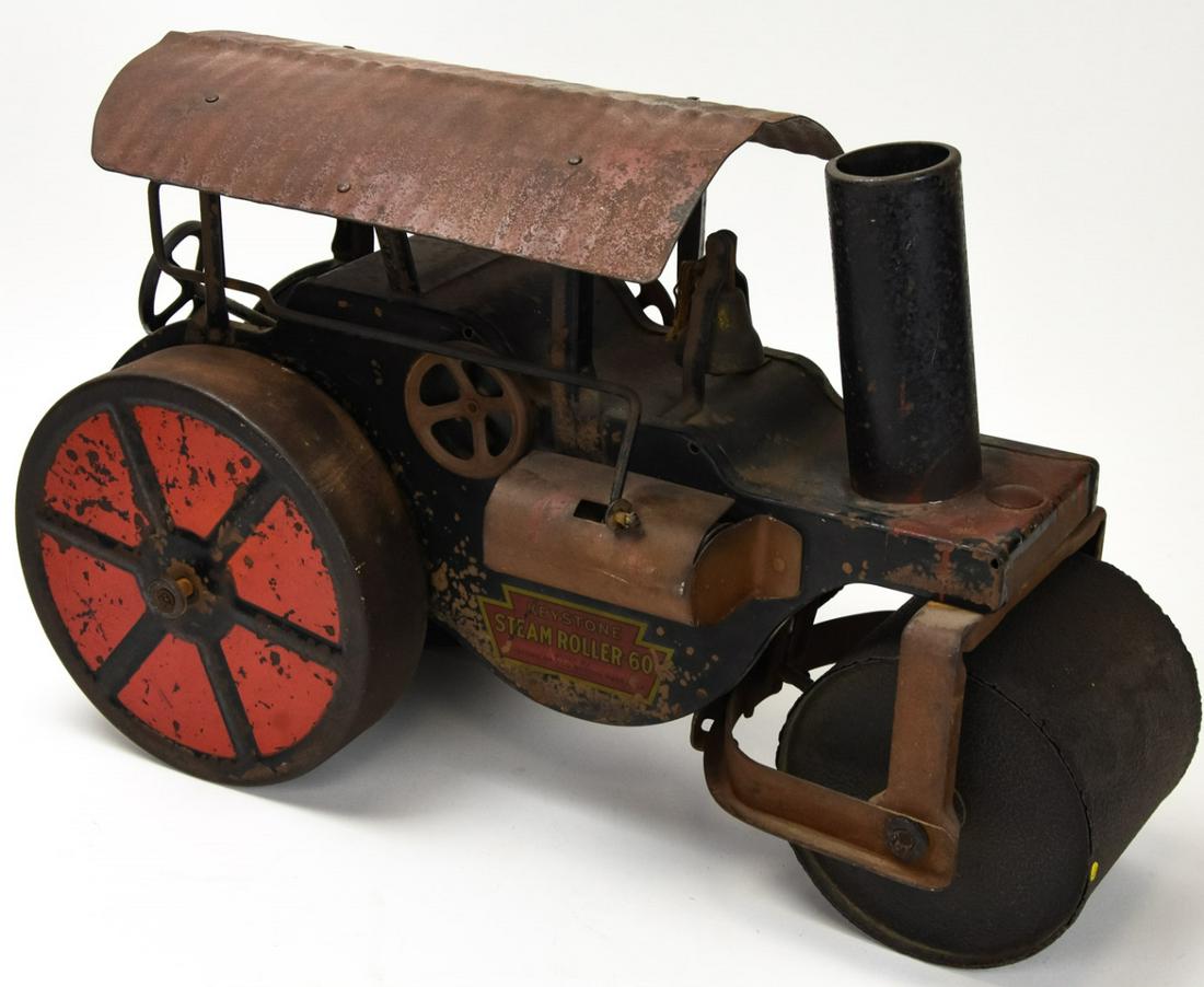 Antique Keystone Steam Roller 60 Pressed Steel Toy (1 of 7)