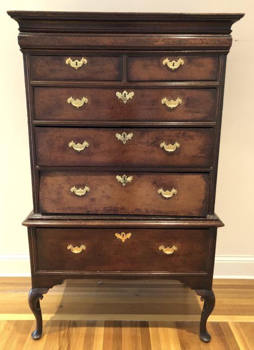 18th C. Queen Anne English High Boy Dresser (1 of 6)