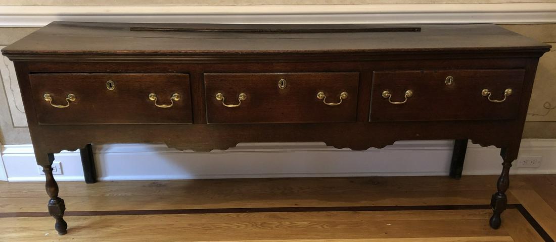 Antique 18th C English or Welsh Sideboard Console (1 of 9)