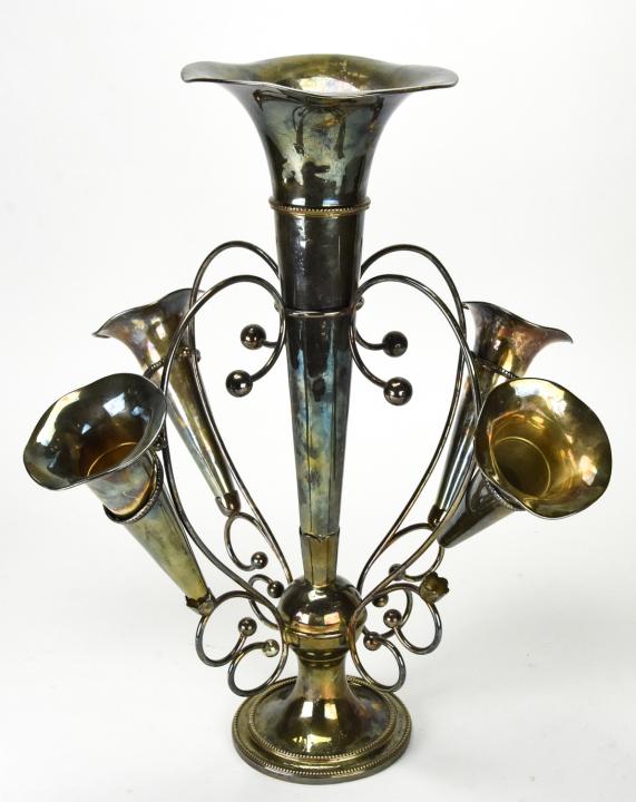 Antique Silver Plate Epergne Centerpiece (1 of 8)