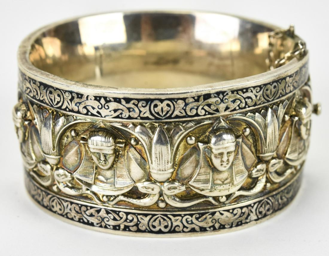 Tapazio Sterling Silver & Enamel Reposse Bracelet (1 of 6)
