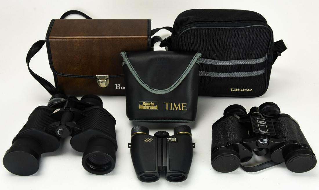 3 Pairs Binoculars Bushnell, Tasco, Bausch & Lomb (1 of 7)