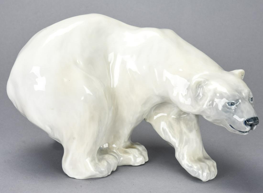 Royal Copenhagen Porcelain Large Polar Bear Statue (1 of 7)